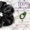 image:imageOLESILK 100 Mulberry Large Silk Scrunchies for Hair Care 2 Pack  Oversized for Women amp Girls Long Thick Curly Braids Hair Soft Smooth for No Damage Hair Care While Sleeping and DailyFloral 01