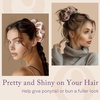 image:imageOLESILK 100 Mulberry Large Silk Scrunchies for Hair Care 2 Pack  Oversized for Women amp Girls Long Thick Curly Braids Hair Soft Smooth for No Damage Hair Care While Sleeping and DailyPink