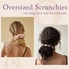 image:imageOLESILK 100 Mulberry Large Silk Scrunchies for Hair Care 2 Pack  Oversized for Women amp Girls Long Thick Curly Braids Hair Soft Smooth for No Damage Hair Care While Sleeping and DailyBrown