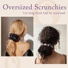 image:imageOLESILK 100 Mulberry Large Silk Scrunchies for Hair Care 2 Pack  Oversized for Women amp Girls Long Thick Curly Braids Hair Soft Smooth for No Damage Hair Care While Sleeping and DailyFloral 02