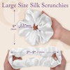 image:imageOLESILK 100 Mulberry Large Silk Scrunchies for Hair Care 2 Pack  Oversized for Women amp Girls Long Thick Curly Braids Hair Soft Smooth for No Damage Hair Care While Sleeping and DailyFloral 02