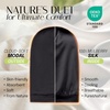 image:imageOLESILK 100 Mulberry Silk Bonnet for Sleeping Women Hair Wrap for Curly Hair Care Real Silk Not Satin PinkBlack for Long Hair