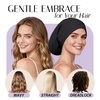 image:imageOLESILK 100 Mulberry Silk Bonnet for Sleeping Women Hair Wrap for Curly Hair Care Real Silk Not Satin PinkBlack for Long Hair