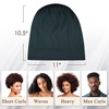 image:imageOLESILK 100 Mulberry Silk Bonnet for Sleeping Women Hair Wrap for Curly Hair Care Real Silk Not Satin PinkCharcoal