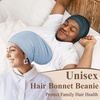 image:imageOLESILK 100 Mulberry Silk Bonnet for Sleeping Women Hair Wrap for Curly Hair Care Real Silk Not Satin PinkCharcoal
