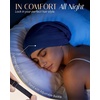 image:imageOLESILK 100 Mulberry Silk Bonnet for Sleeping Women Hair Wrap for Curly Hair Care Real Silk Not Satin PinkDark Blue