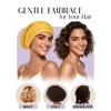image:imageOLESILK 100 Mulberry Silk Bonnet for Sleeping Women Hair Wrap for Curly Hair Care Real Silk Not Satin PinkGold Yellow