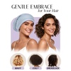image:imageOLESILK 100 Mulberry Silk Bonnet for Sleeping Women Hair Wrap for Curly Hair Care Real Silk Not Satin PinkLight Blue