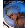 image:imageOLESILK 100 Mulberry Silk Bonnet for Sleeping Women Hair Wrap for Curly Hair Care Real Silk Not Satin PinkLight Blue