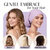 image:imageOLESILK 100 Mulberry Silk Bonnet for Sleeping Women Hair Wrap for Curly Hair Care Real Silk Not Satin PinkLight Purple