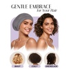 image:imageOLESILK 100 Mulberry Silk Bonnet for Sleeping Women Hair Wrap for Curly Hair Care Real Silk Not Satin PinkPearl Grey