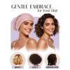image:imageOLESILK 100 Mulberry Silk Bonnet for Sleeping Women Hair Wrap for Curly Hair Care Real Silk Not Satin PinkPink