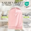 image:imageOLESILK 100 Mulberry Silk Bonnet for Sleeping Women Hair Wrap for Curly Hair Care Real Silk Not Satin PinkPure Pink