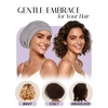 image:imageOLESILK 100 Mulberry Silk Bonnet for Sleeping Women Hair Wrap for Curly Hair Care Real Silk Not Satin PinkSilver Grey