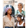 image:imageOLESILK 100 Mulberry Silk Bonnet for Sleeping Women Hair Wrap for Curly Hair Care Real Silk Not Satin PinkSilver Grey