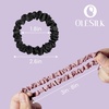 image:imageOLESILK 100 Mulberry Silk Hair Ties No Damage Scrunchies for Women 5 Pack  No Pull Soft Smooth No Crease No Dent Skinny Gentle for Thin Fine Thick Curly Hair All Day Hold Sleep FriendlyCoffee