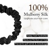 image:imageOLESILK 100 Mulberry Silk Hair Ties No Damage Scrunchies for Women 5 Pack  No Pull Soft Smooth No Crease No Dent Skinny Gentle for Thin Fine Thick Curly Hair All Day Hold Sleep FriendlyCoffee