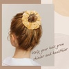 image:imageOLESILK 100 Mulberry Silk Scrunchies for Women Hair Ties No Damage 3 Pack  Smooth Glide SleepReady Tames Frizz Wakes Sleek  On Curly Wavy Fine amp Straight  Softer Overnight Gentle Secure Hold3pcs  BlackGoldBlack and White Floral