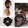 image:imageOLESILK 100 Mulberry Silk Scrunchies for Women Hair Ties No Damage 3 Pack  Smooth Glide SleepReady Tames Frizz Wakes Sleek  On Curly Wavy Fine amp Straight  Softer Overnight Gentle Secure Hold3pcs  BlackNavyGrey