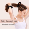 image:imageOLESILK 100 Mulberry Silk Scrunchies for Women Hair Ties No Damage 3 Pack  Smooth Glide SleepReady Tames Frizz Wakes Sleek  On Curly Wavy Fine amp Straight  Softer Overnight Gentle Secure Hold3pcs  BlackCamelLight Champagne