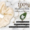 image:imageOLESILK 100 Mulberry Silk Scrunchies for Women Hair Ties No Damage 3 Pack  Smooth Glide SleepReady Tames Frizz Wakes Sleek  On Curly Wavy Fine amp Straight  Softer Overnight Gentle Secure Hold3pcs  BlackCamelLight Champagne
