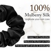 image:imageOLESILK 100 Mulberry Silk Scrunchies for Women Hair Ties No Damage 3 Pack  Smooth Glide SleepReady Tames Frizz Wakes Sleek  On Curly Wavy Fine amp Straight  Softer Overnight Gentle Secure Hold3pcs  TaupeGoldLight Plum