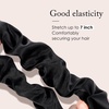 image:imageOLESILK 100 Mulberry Silk Scrunchies for Women Hair Ties No Damage 3 Pack  Smooth Glide SleepReady Tames Frizz Wakes Sleek  On Curly Wavy Fine amp Straight  Softer Overnight Gentle Secure HoldDark Night Brown