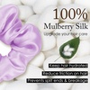 image:imageOLESILK 100 Mulberry Silk Scrunchies for Women Hair Ties No Damage 3 Pack  Smooth Glide SleepReady Tames Frizz Wakes Sleek  On Curly Wavy Fine amp Straight  Softer Overnight Gentle Secure Hold3pcs  BlackLight ChampagneLavender