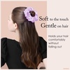 image:imageOLESILK 100 Mulberry Silk Scrunchies for Women Hair Ties No Damage 3 Pack  Smooth Glide SleepReady Tames Frizz Wakes Sleek  On Curly Wavy Fine amp Straight  Softer Overnight Gentle Secure Hold3pcs  BlackLight ChampagneLavender