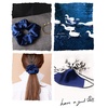 image:imageOLESILK 100 Mulberry Silk Scrunchies for Women Hair Ties No Damage 3 Pack  Smooth Glide SleepReady Tames Frizz Wakes Sleek  On Curly Wavy Fine amp Straight  Softer Overnight Gentle Secure Hold3pcs  BlackNavyGrey