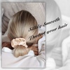 image:imageOLESILK 100 Mulberry Silk Scrunchies for Women Hair Ties No Damage 3 Pack  Smooth Glide SleepReady Tames Frizz Wakes Sleek  On Curly Wavy Fine amp Straight  Softer Overnight Gentle Secure Hold3pcs  BlackChampagne GoldCo Co