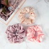 image:imageOLESILK 100 Mulberry Silk Scrunchies for Women Hair Ties No Damage 3 Pack  Smooth Glide SleepReady Tames Frizz Wakes Sleek  On Curly Wavy Fine amp Straight  Softer Overnight Gentle Secure Hold3pcs  PinkLight PlumCo Co