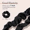 image:imageOLESILK 100 Mulberry Silk Scrunchies for Women Hair Ties No Damage 3 Pack  Smooth Glide SleepReady Tames Frizz Wakes Sleek  On Curly Wavy Fine amp Straight  Softer Overnight Gentle Secure Hold3pcs  BlackCamelCo Co