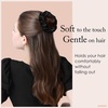 image:imageOLESILK 100 Mulberry Silk Scrunchies for Women Hair Ties No Damage 3 Pack  Smooth Glide SleepReady Tames Frizz Wakes Sleek  On Curly Wavy Fine amp Straight  Softer Overnight Gentle Secure HoldDark Night Black