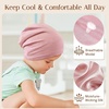 image:imageOLESILK Silk Baby Bonnet 612 Months 100 Mulberry Silk amp Modal AntiFrizz for Curly Hair Adjustable Fit Growing ToddlerPink