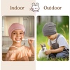 image:imageOLESILK Silk Baby Bonnet 612 Months 100 Mulberry Silk amp Modal AntiFrizz for Curly Hair Adjustable Fit Growing ToddlerPink