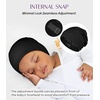 image:imageOLESILK Silk Baby Bonnet for 06 Months  100 Mulberry Silk Toddler Hair Bonnet Adjustable Night Cap for SleepingBlack