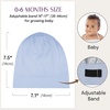 image:imageOLESILK Silk Baby Bonnet for 06 Months  100 Mulberry Silk Toddler Hair Bonnet Adjustable Night Cap for SleepingBlue