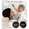 image:imageOLESILK Silk Baby Bonnet for 06 Months  100 Mulberry Silk Toddler Hair Bonnet Adjustable Night Cap for SleepingLight Grey