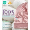image:imageOLESILK Silk Baby Bonnet for 06 Months  100 Mulberry Silk Toddler Hair Bonnet Adjustable Night Cap for SleepingPink