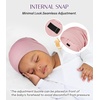 image:imageOLESILK Silk Baby Bonnet for 06 Months  100 Mulberry Silk Toddler Hair Bonnet Adjustable Night Cap for SleepingPink