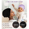 image:imageOLESILK Silk Baby Bonnet for 06 Months  100 Mulberry Silk Toddler Hair Bonnet Adjustable Night Cap for SleepingPurple