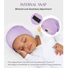 image:imageOLESILK Silk Baby Bonnet for 06 Months  100 Mulberry Silk Toddler Hair Bonnet Adjustable Night Cap for SleepingPurple
