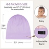 image:imageOLESILK Silk Baby Bonnet for 06 Months  100 Mulberry Silk Toddler Hair Bonnet Adjustable Night Cap for SleepingPurple
