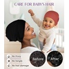 image:imageOLESILK Silk Baby Bonnet for 06 Months  100 Mulberry Silk Toddler Hair Bonnet Adjustable Night Cap for SleepingRed