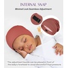 image:imageOLESILK Silk Baby Bonnet for 06 Months  100 Mulberry Silk Toddler Hair Bonnet Adjustable Night Cap for SleepingRed
