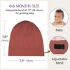 image:imageOLESILK Silk Baby Bonnet for 06 Months  100 Mulberry Silk Toddler Hair Bonnet Adjustable Night Cap for SleepingRed