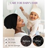 image:imageOLESILK Silk Baby Bonnet for 06 Months  100 Mulberry Silk Toddler Hair Bonnet Adjustable Night Cap for SleepingWhite
