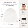 image:imageOLESILK Silk Baby Bonnet for 06 Months  100 Mulberry Silk Toddler Hair Bonnet Adjustable Night Cap for SleepingWhite