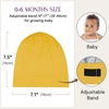 image:imageOLESILK Silk Baby Bonnet for 06 Months  100 Mulberry Silk Toddler Hair Bonnet Adjustable Night Cap for SleepingYellow